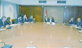 The Minister with the Italian Ambassador in Cairo (26-1-2016)