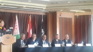 Ministers of Trade of Egypt and Belarus Inaugurating the Egyptian Belarusian Business Forum (14-03-2016)