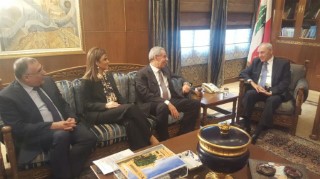 Speaker of the Parliament of Lebanon meets Eng. Tarek Kabil and Minister of International Cooperation in Ain al-Tinah (14-5-2016)